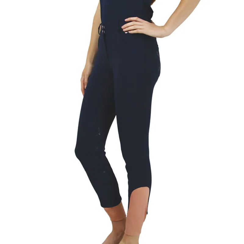 Hy Equestrian Exquisite Bit and Stirrup Collection Breeches - Navy